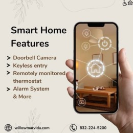 Willow at Marvida smart home features graphic