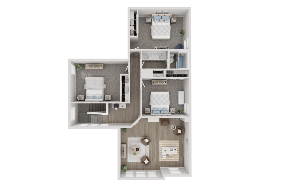 Magnolia - 4 bedroom floorplan layout with 2.5 bathrooms and 2489 square feet (Floor 2)