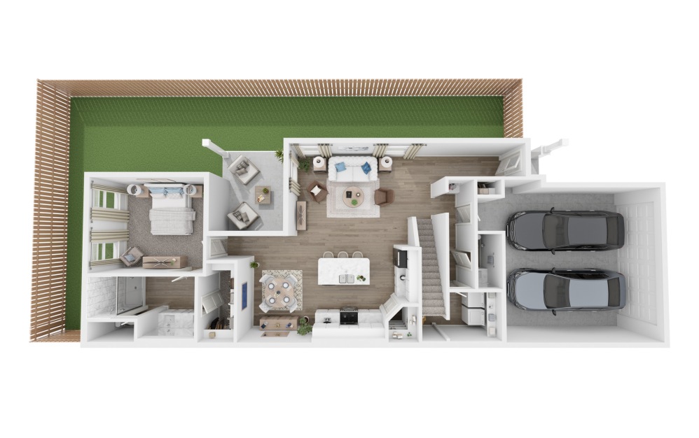Sage - 5 bedroom floorplan layout with 3.5 baths and 2176 square feet. (Floor 1)