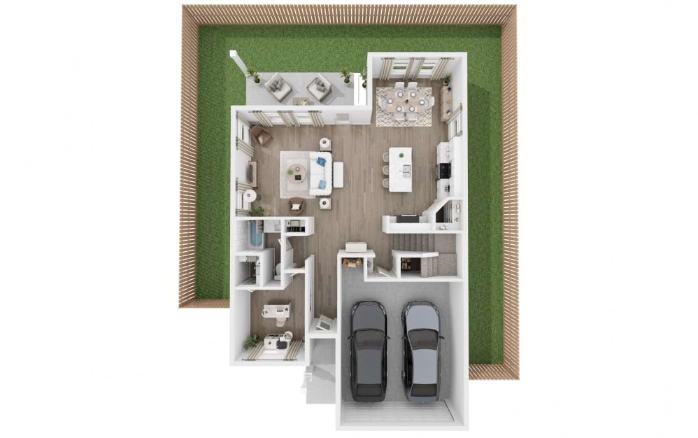 Willow - 5 bedroom floorplan layout with 3 baths and 2461 square feet. (Floor 1)