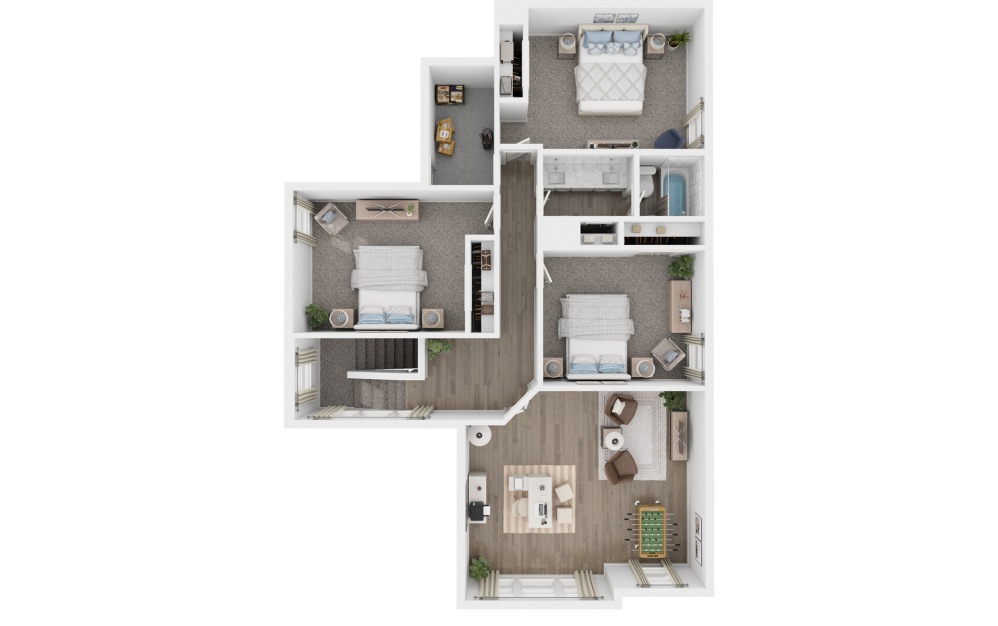 Redbud - 4 bedroom floorplan layout with 2.5 baths and 2489 square feet. (Floor 2)