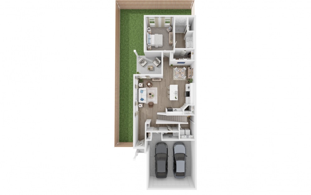 Sage - 5 bedroom floorplan layout with 3.5 baths and 2176 square feet. (Floor 1)